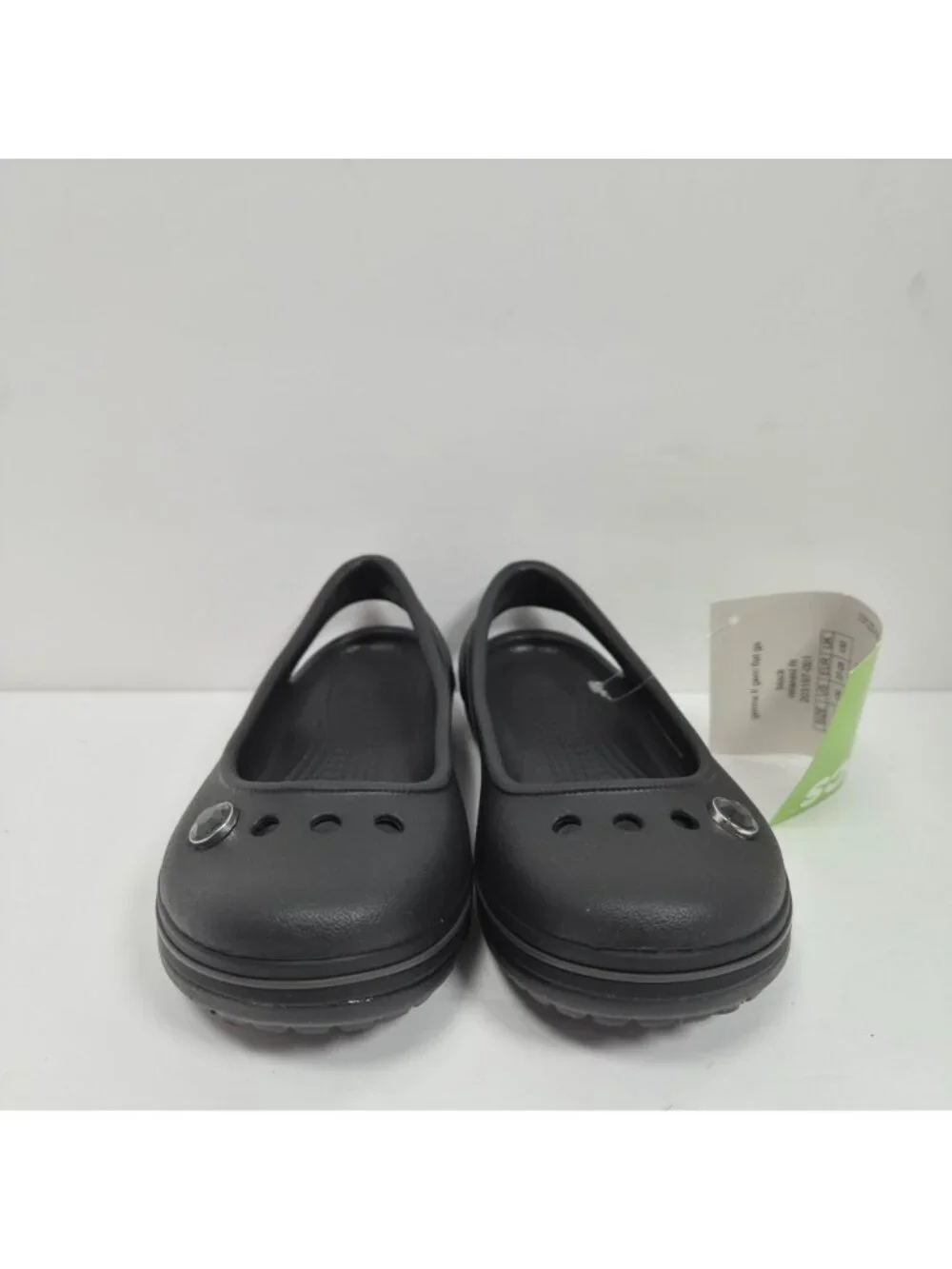 Crocs Genna II Gem Flat Kid's Black Slip On Sandals US Size C10